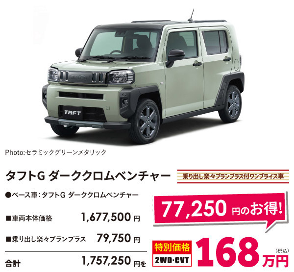 タフトG ダーククロムベンチャー